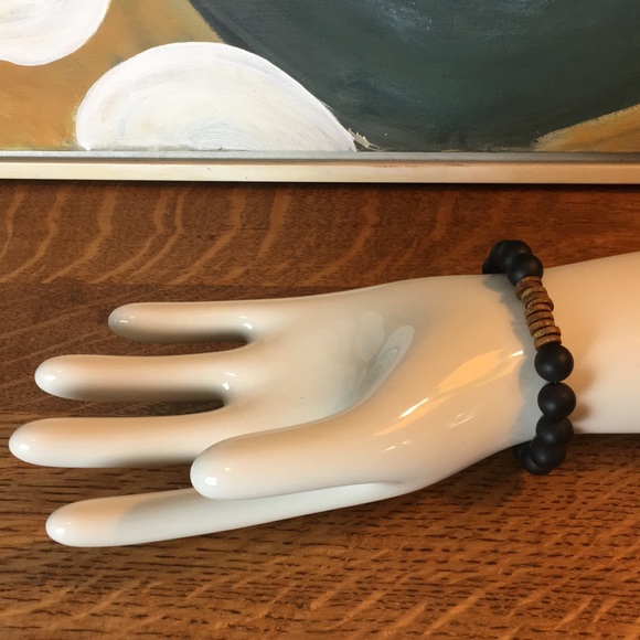 Other - Gents Onyx & Wood Bracelet